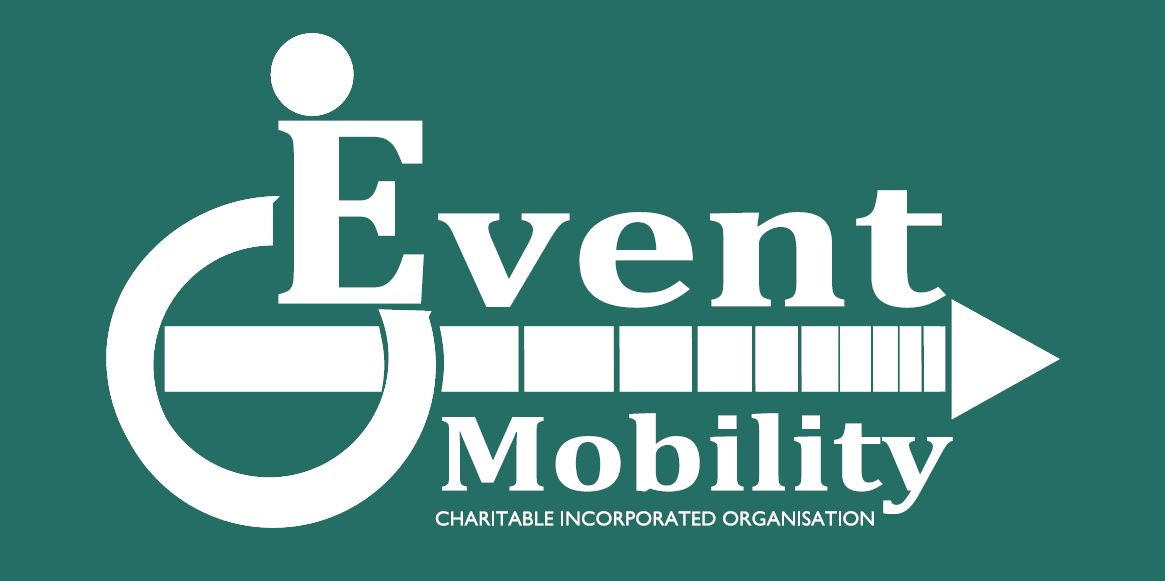 Event Mobility Logo White on Green Background version